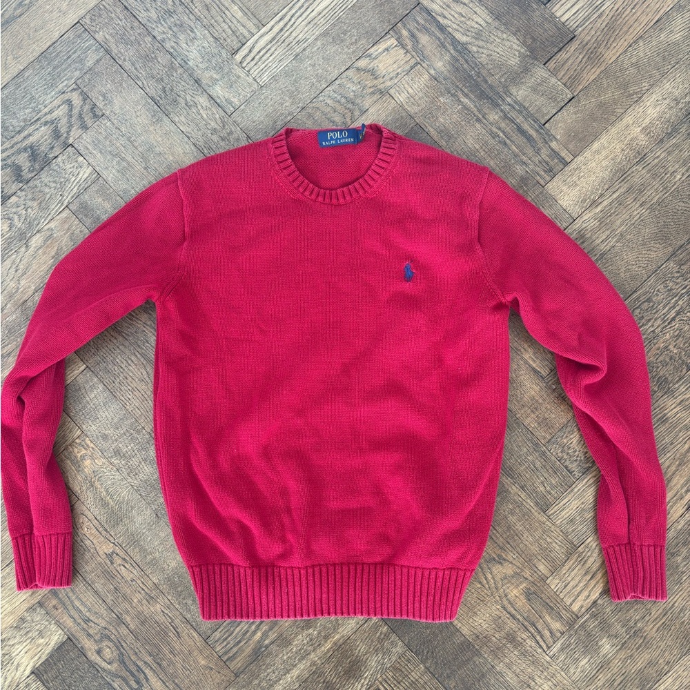 Polo by Ralph Lauren Red Crewneck Sweater